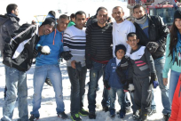 بالصور: عدد من شباب مدينة اللد في رحلة إلى جبل الشيخ وطبريا